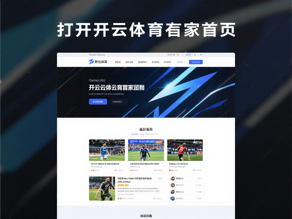 打开开云体育官网首页，首先映入眼帘的是简洁而富有动